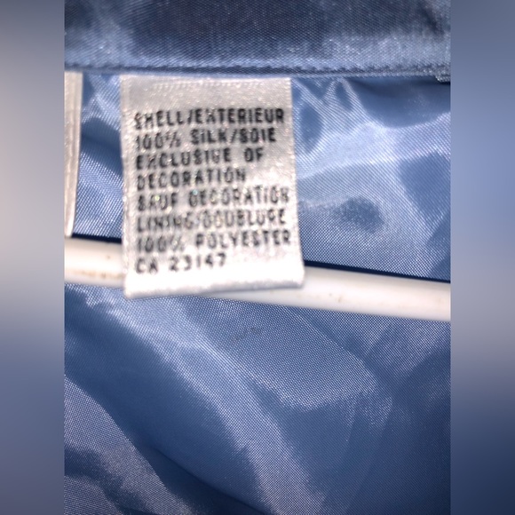 Talbots| Pure Silk Pants {Size 12} Color Baby Blue - Picture 3 of 5